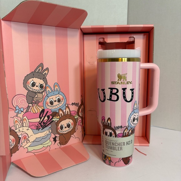 Stanley LoveShackFancy Labubu 40oz Quencher Triple Collab Limited New Box - Picture 2 of 5
